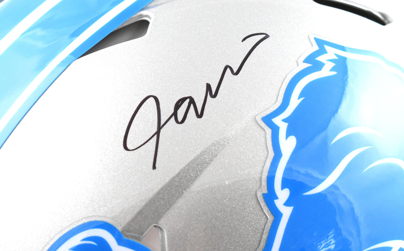 Jameson Williams Autographed Lions F/S Speed Authentic Helmet - Beckett W Holo