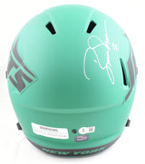 Boomer Esiason Signed New York Jets F/S Rave Speed Helmet - Beckett W Hologram