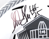 Shannon & Sterling Sharpe Autographed NFL F/S Salute Speed Helmet-Beckett W Holo