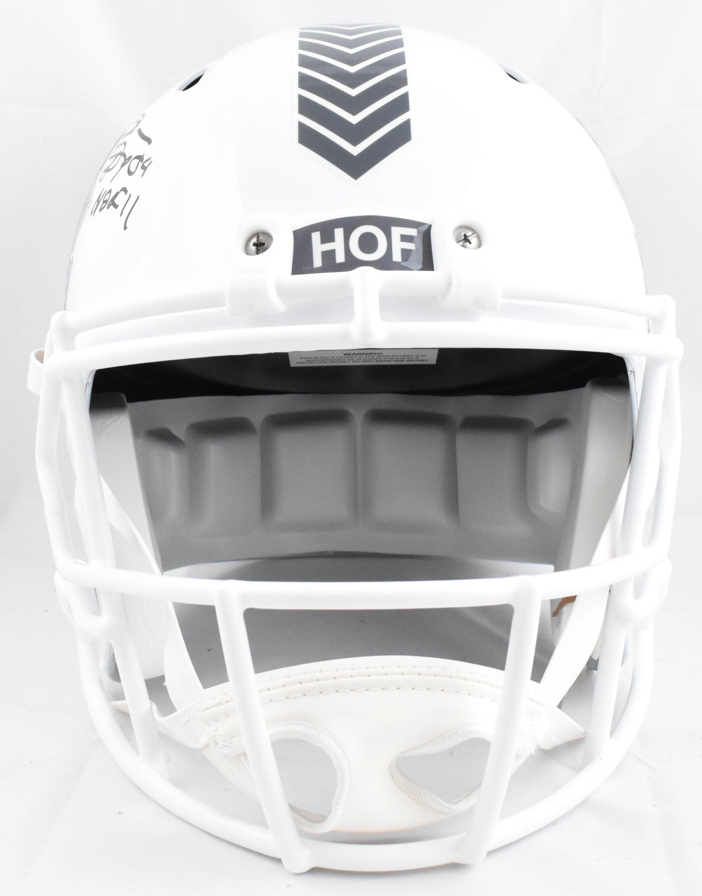 Shannon & Sterling Sharpe Autographed NFL F/S Salute Speed Helmet-Beckett W Holo