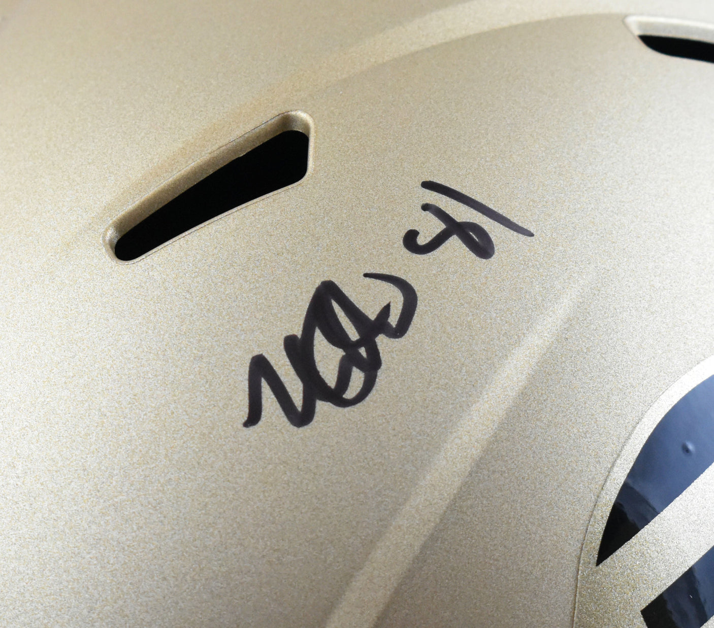 Kordell Stewart Michael Westbrook Signed Colorado F/S Speed Helmet - Beckett W