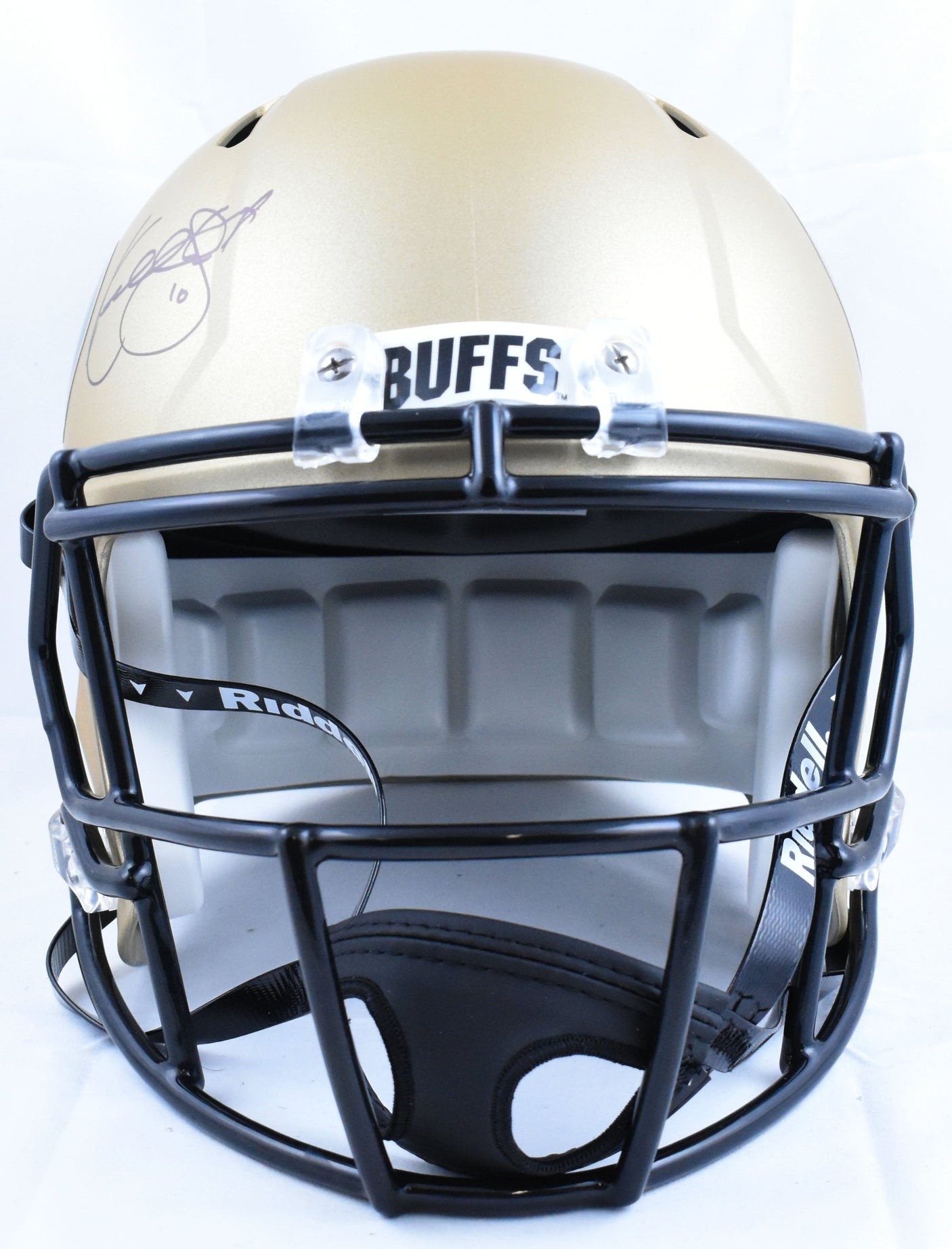 Kordell Stewart Michael Westbrook Signed Colorado F/S Speed Helmet - Beckett W