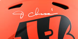 Ja'Marr Chase Autographed Bengals F/S Rave Speed Authentic Helmet-Beckett W Holo