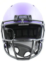 Jordan Addison Autographed Vikings F/S Rave Speed Helmet- Beckett W Holo *Yellow