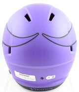 Jordan Addison Autographed Vikings F/S Rave Speed Helmet- Beckett W Holo *Yellow