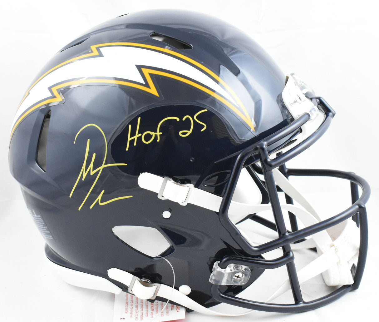 Antonio Gates Signed Chargers 88-06 F/S Speed Authentic Helmet HOF-BeckettW Holo