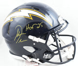 Antonio Gates Signed Chargers 88-06 F/S Speed Authentic Helmet HOF-BeckettW Holo