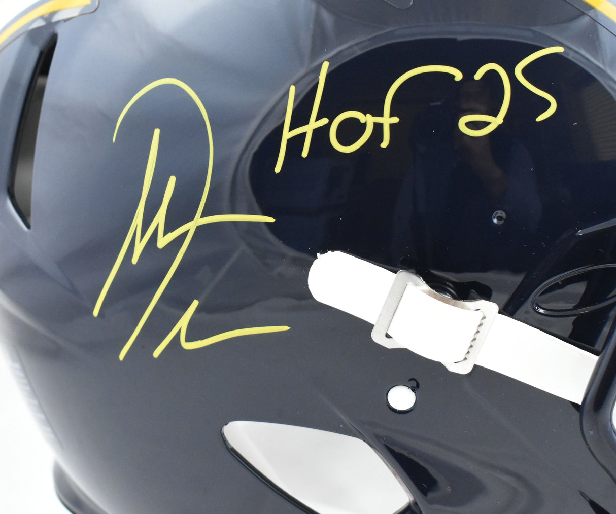 Antonio Gates Signed Chargers 88-06 F/S Speed Authentic Helmet HOF-BeckettW Holo