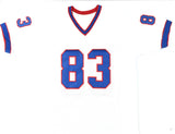 Andre Reed Autographed White Pro Style Jersey w/HOF - Beckett W Hologram *Silver