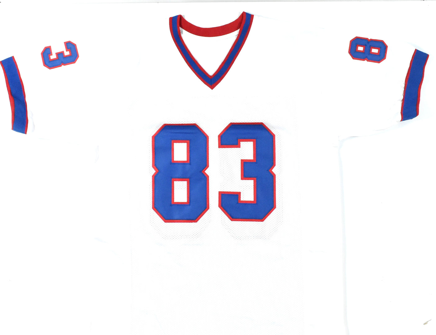 Andre Reed Autographed White Pro Style Jersey w/HOF - Beckett W Hologram *Silver