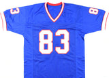 Andre Reed Autographed Blue Pro Style Jersey w/HOF - Beckett W Hologram *Black
