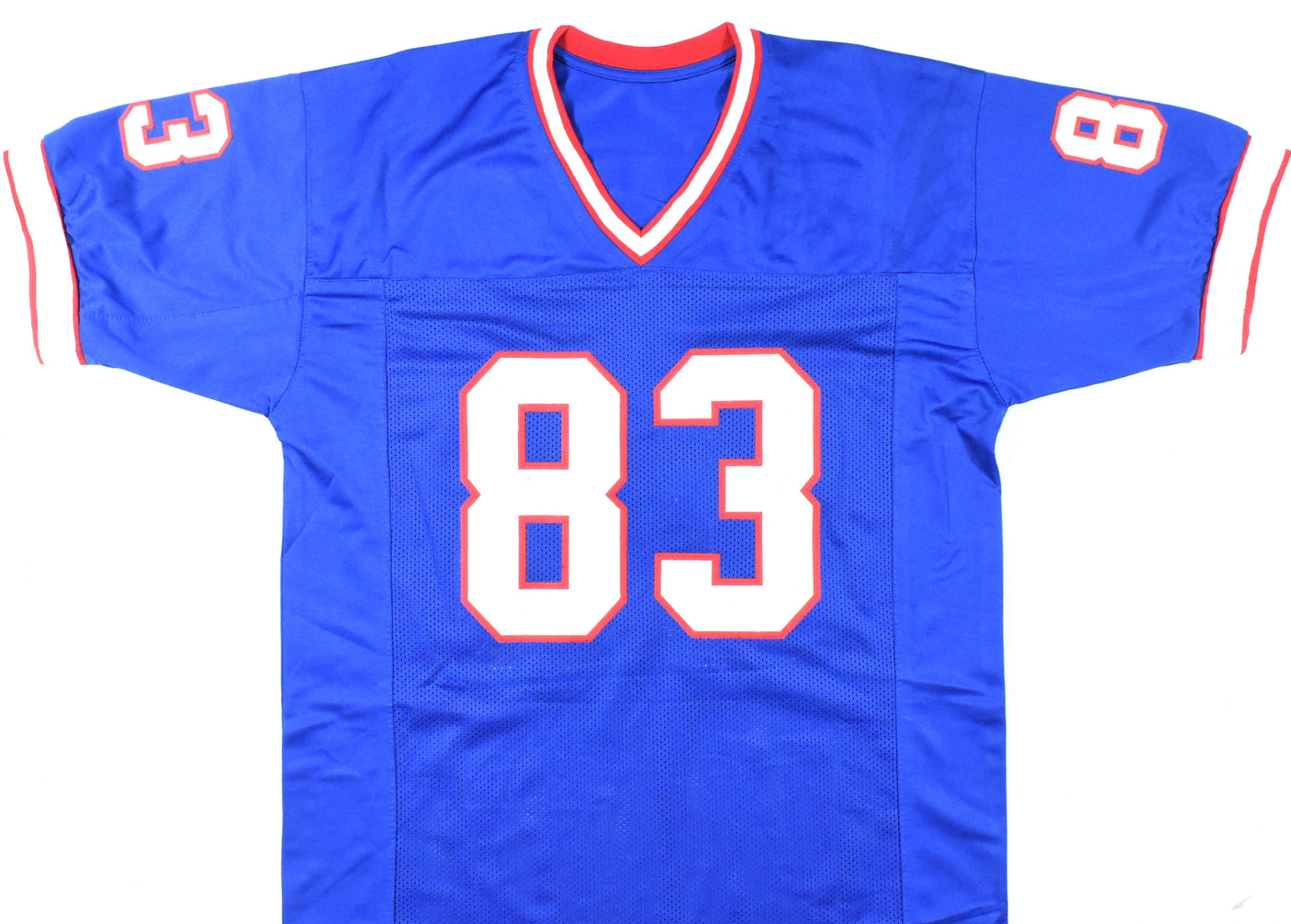 Andre Reed Autographed Blue Pro Style Jersey w/HOF - Beckett W Hologram *Black