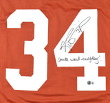 Ricky Williams Autographed Orange College Style Jersey SWED- Beckett W Hologram