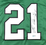 Eric Allen Autographed Green Pro Style Jersey HOF - Beckett W Hologram *Black