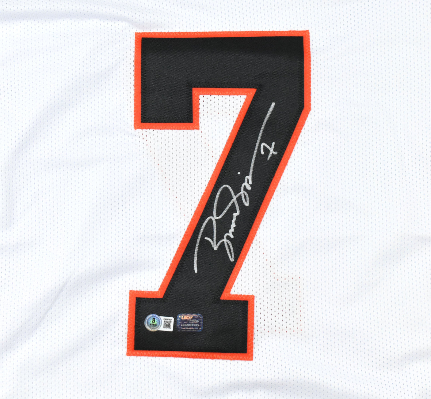 Boomer Esiason Autographed White Pro Style Jersey - Beckett W Hologram *Silver