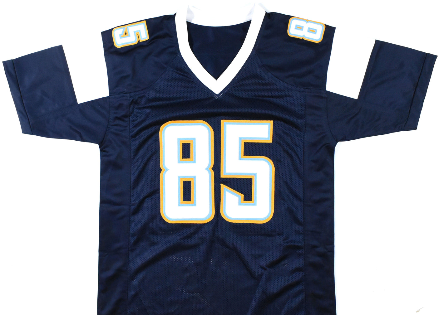 Antonio Gates Autographed Blue Pro Style Jersey- Beckett W Hologram *Black
