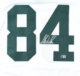 Sterling Sharpe Autographed White Pro Style Jersey - Beckett W Hologram *Silver