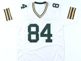 Sterling Sharpe Autographed White Pro Style Jersey - Beckett W Hologram *Silver