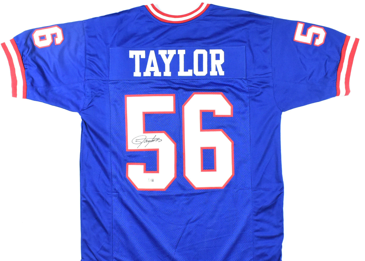 Lawrence Taylor Autographed Blue Pro Style Jersey - Beckett W Hologram *Black