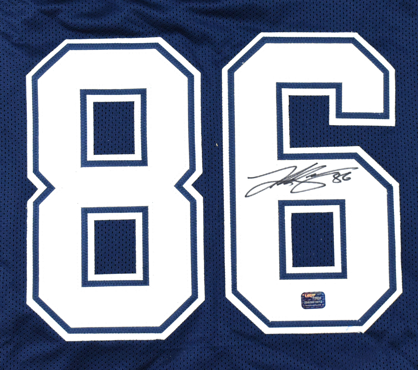 Luke Schoonmaker Autographed Blue Pro Style Jersey - Prova *Black