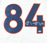 Shannon Sharpe Autographed White Pro Style Jersey - Beckett W Hologram *Silver