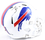 James Cook Autographed Buffalo Bills F/S Speed Helmet- Beckett W Hologram *Black