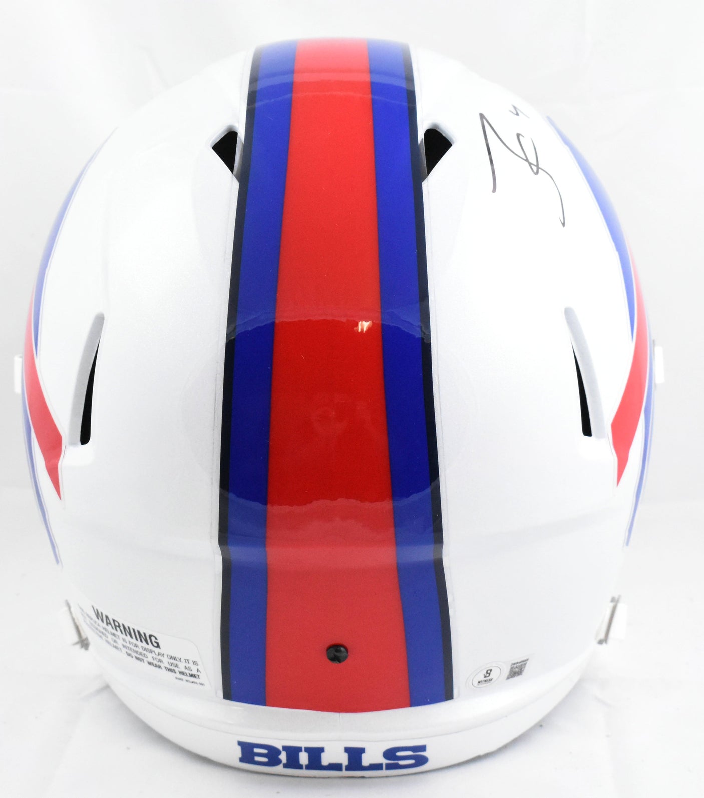 James Cook Autographed Buffalo Bills F/S Speed Helmet- Beckett W Hologram *Black