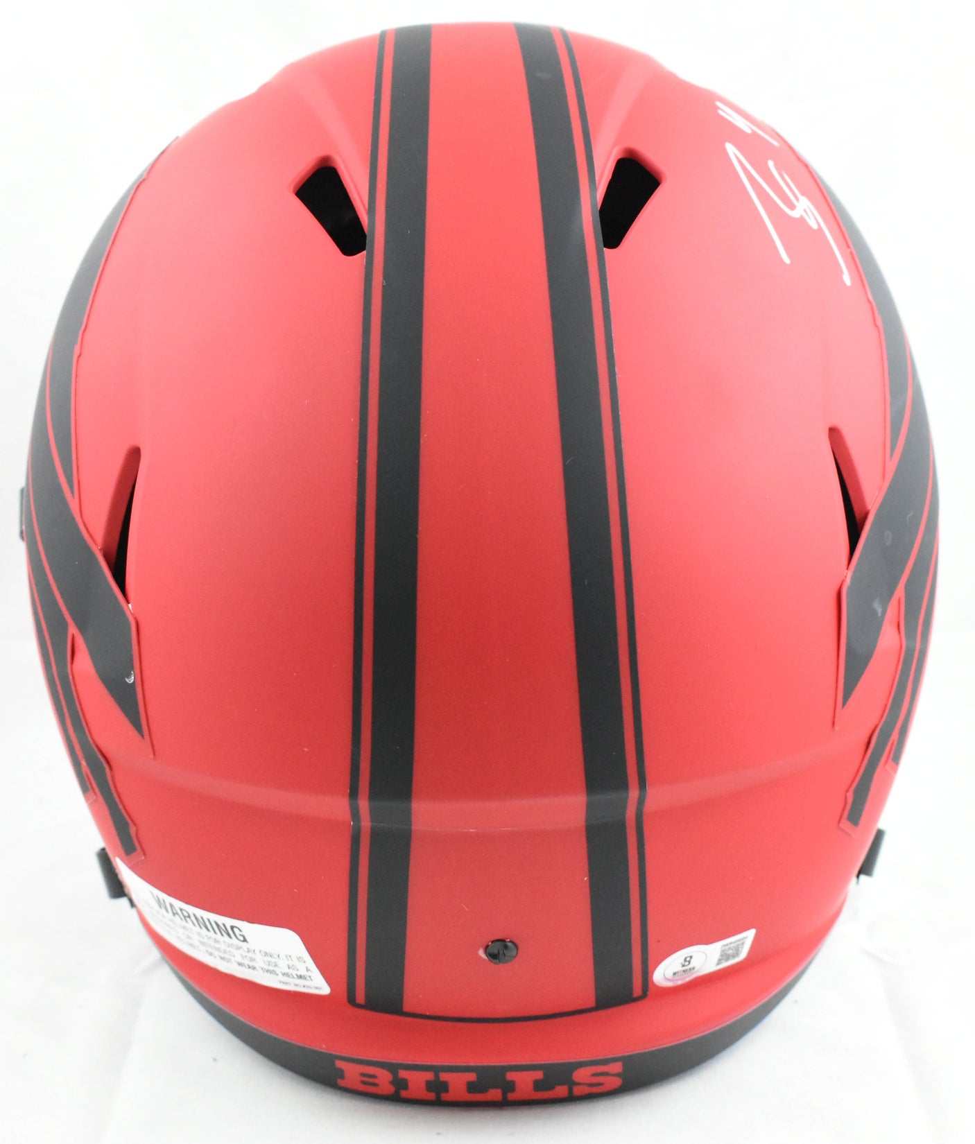 James Cook Autographed Buffalo Bills F/S Rave Speed Helmet- Beckett W Hologram