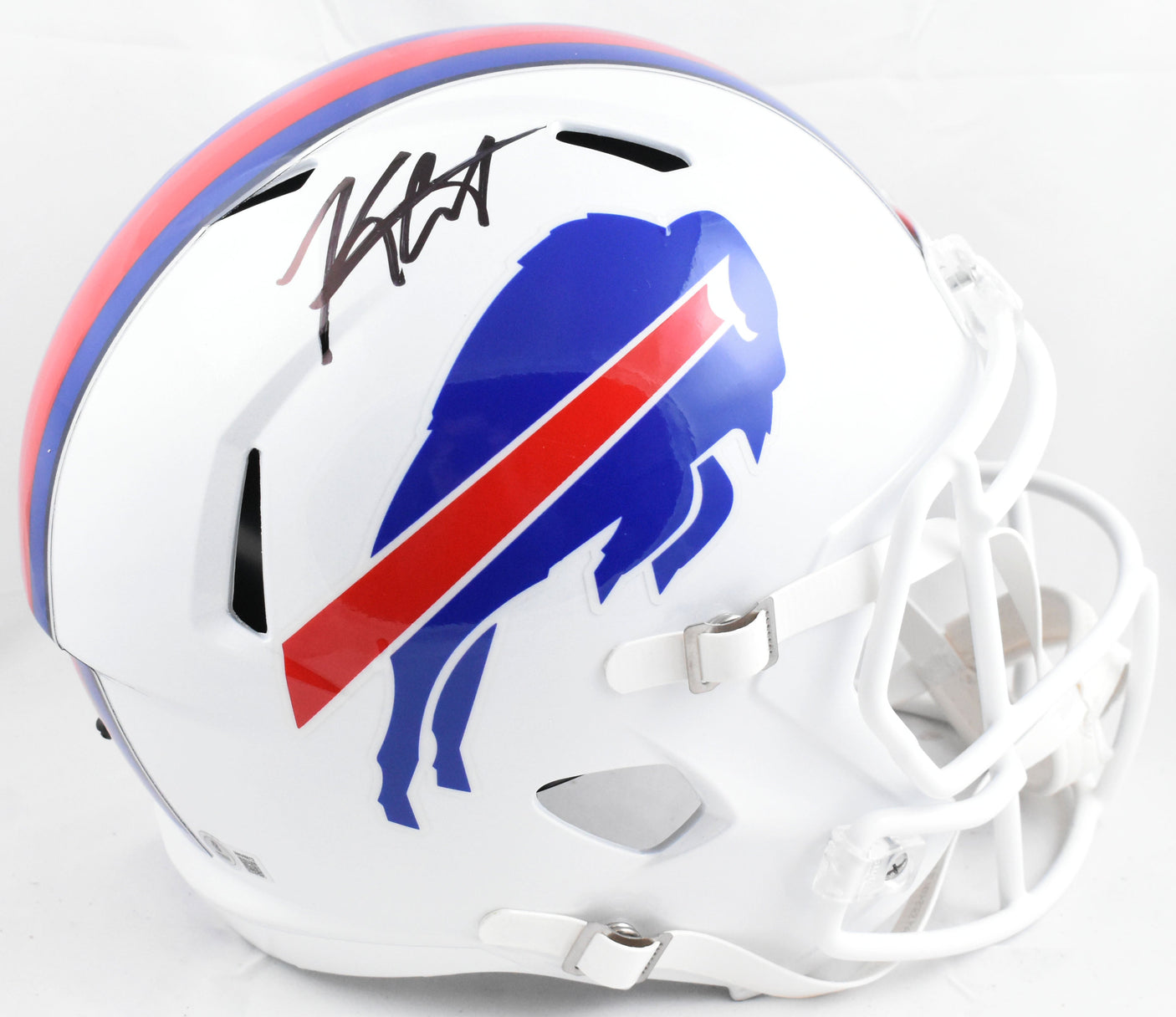 Keon Coleman Autographed Buffalo Bills F/S Speed Helmet - Beckett W Hologram