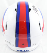 Keon Coleman Autographed Buffalo Bills F/S Speed Helmet - Beckett W Hologram