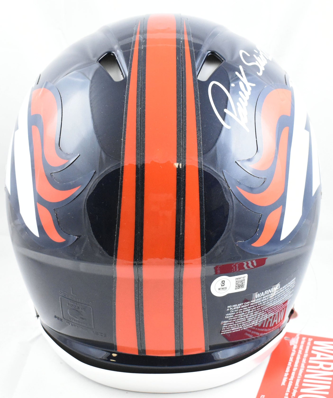 Patrick Surtain II Autographed Broncos F/S Speed Authentic Helmet-Beckett W Holo