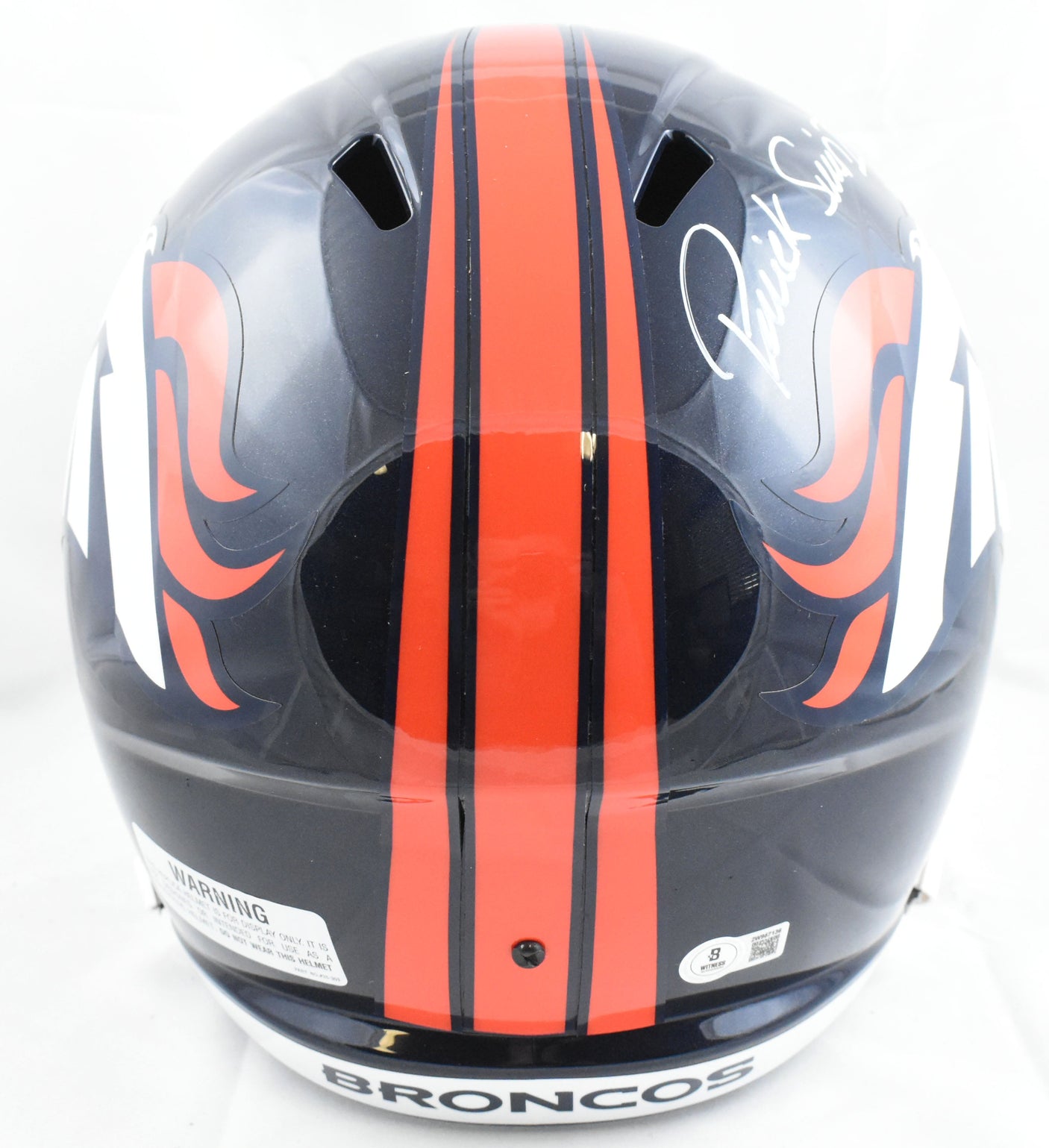 Patrick Surtain II Autographed Broncos F/S Speed Helmet - Beckett W Hologram