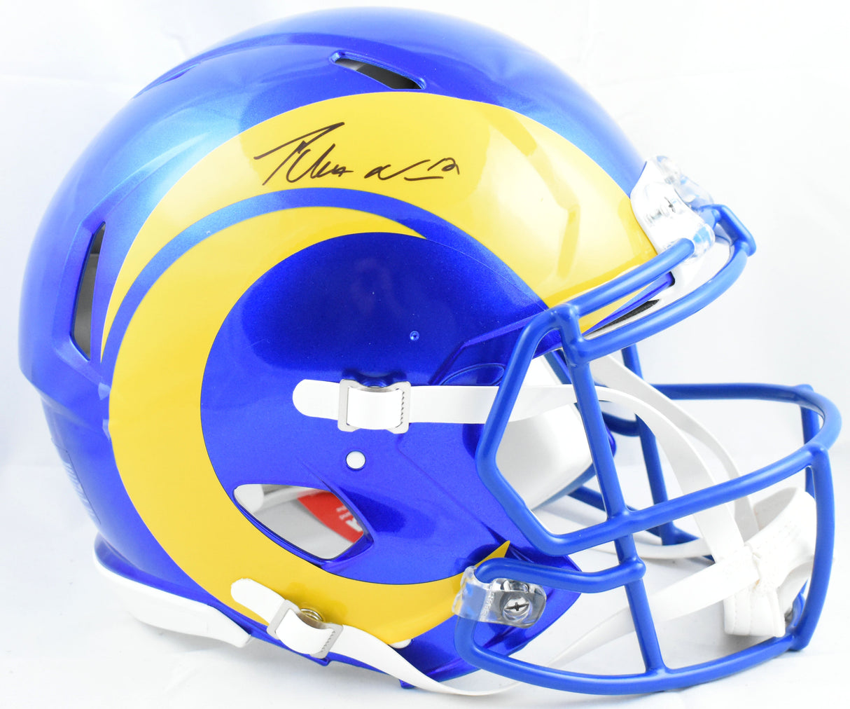 Puka Nacua Autographed Los Angeles Rams F/S Speed Authentic Helmet- Fanatics