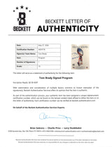 Patriots Tom Brady SB XXXVI MVP Signed Official SB XXXVI Program Auto 10! BAS