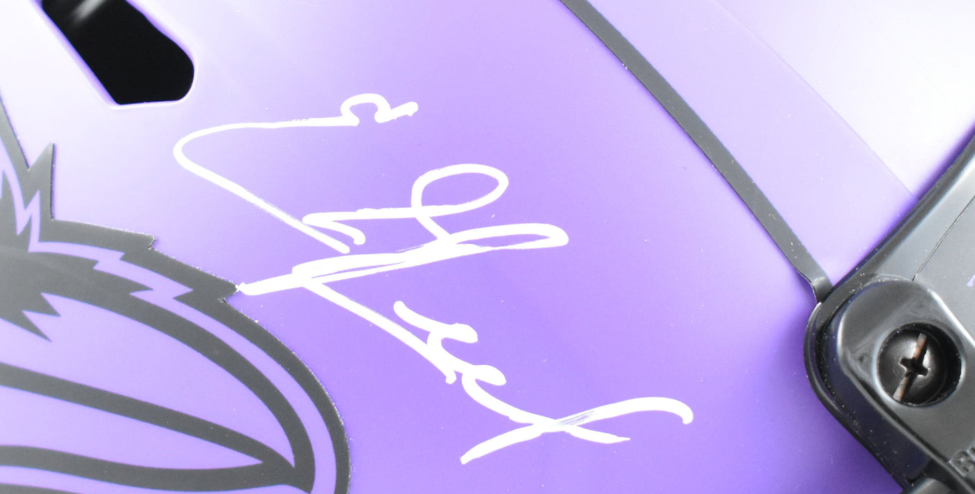 Suggs, Lewis, Reed Signed Ravens F/S Rave Speed Authentic Helmet- Beckett W Holo