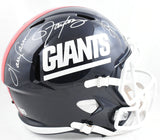Taylor/Carson/Simms Autographed New York Giants F/S Speed Helmet-Beckett W Holo