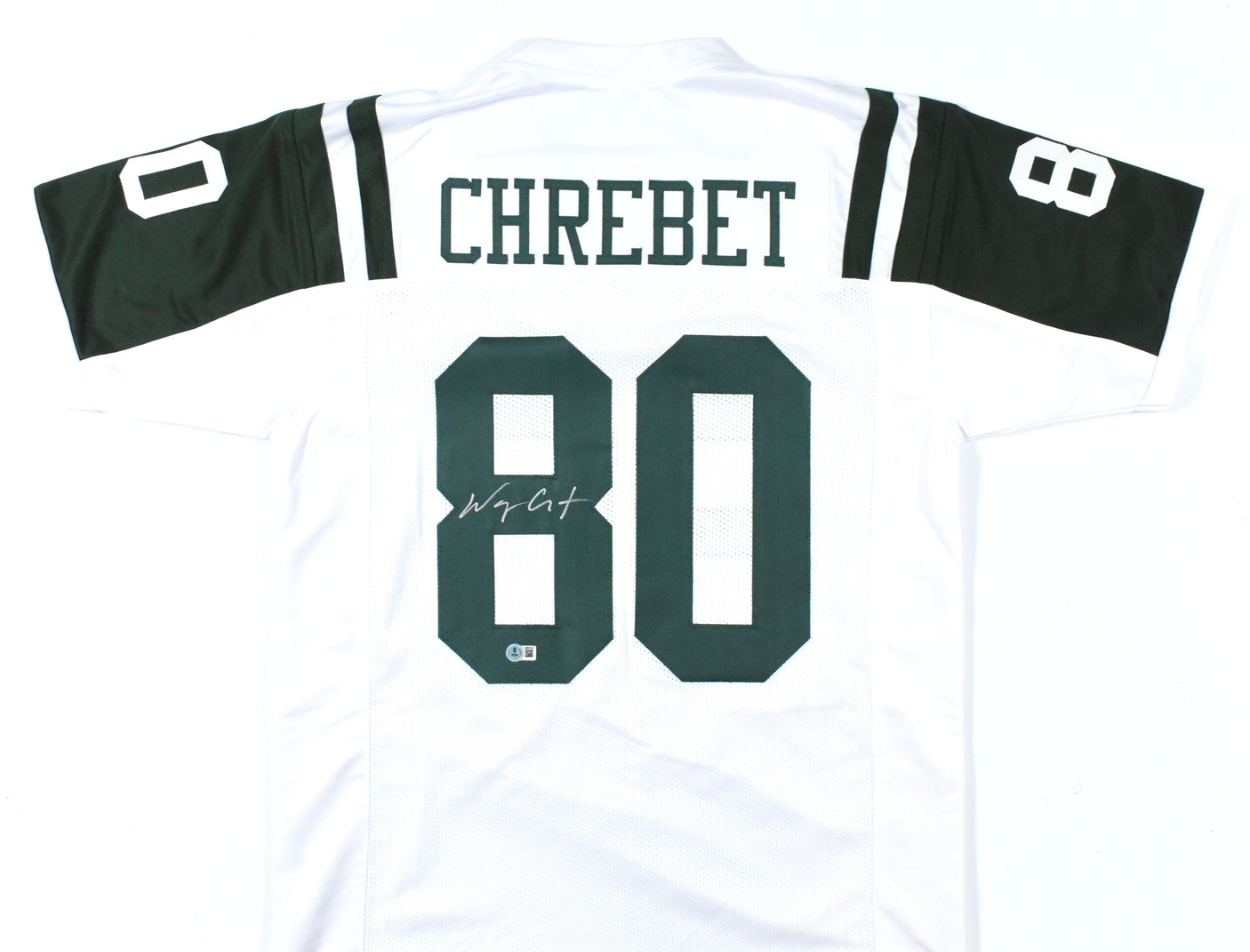 Wayne Chrebet Autographed White Pro Style Jersey - Beckett W Hologram *Silver