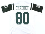 Wayne Chrebet Autographed White Pro Style Jersey - Beckett W Hologram *Silver