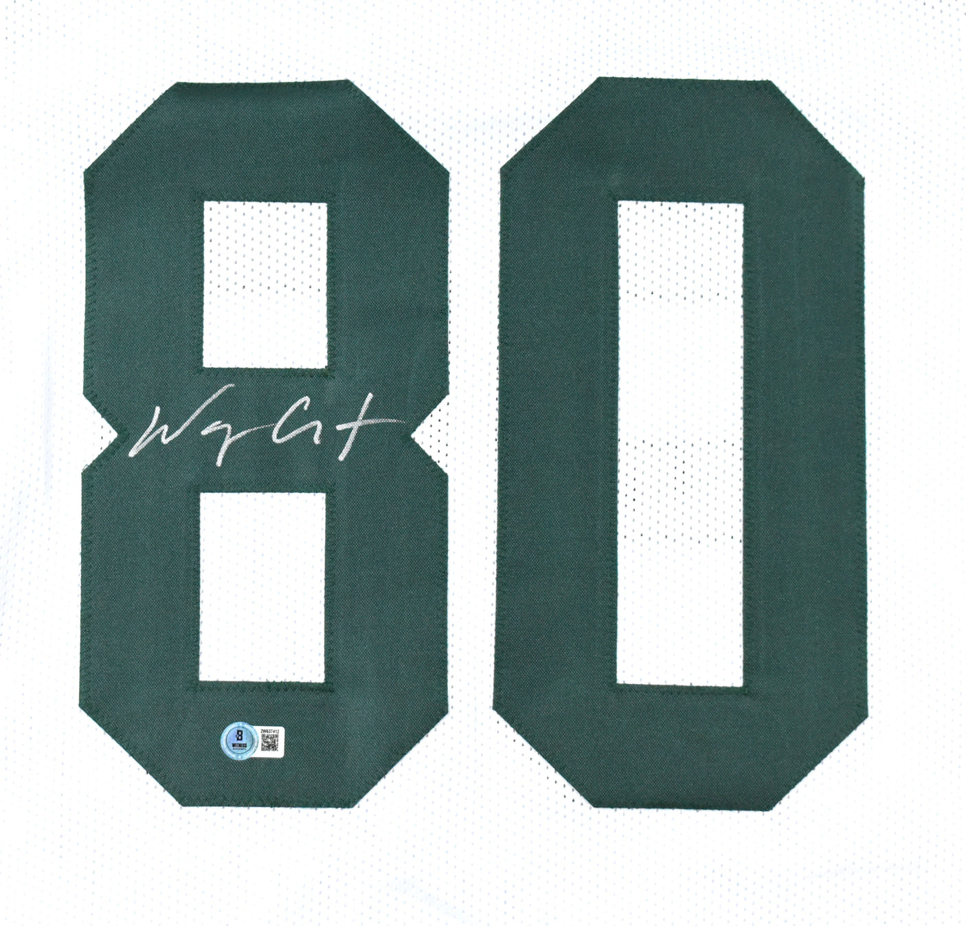 Wayne Chrebet Autographed White Pro Style Jersey - Beckett W Hologram *Silver