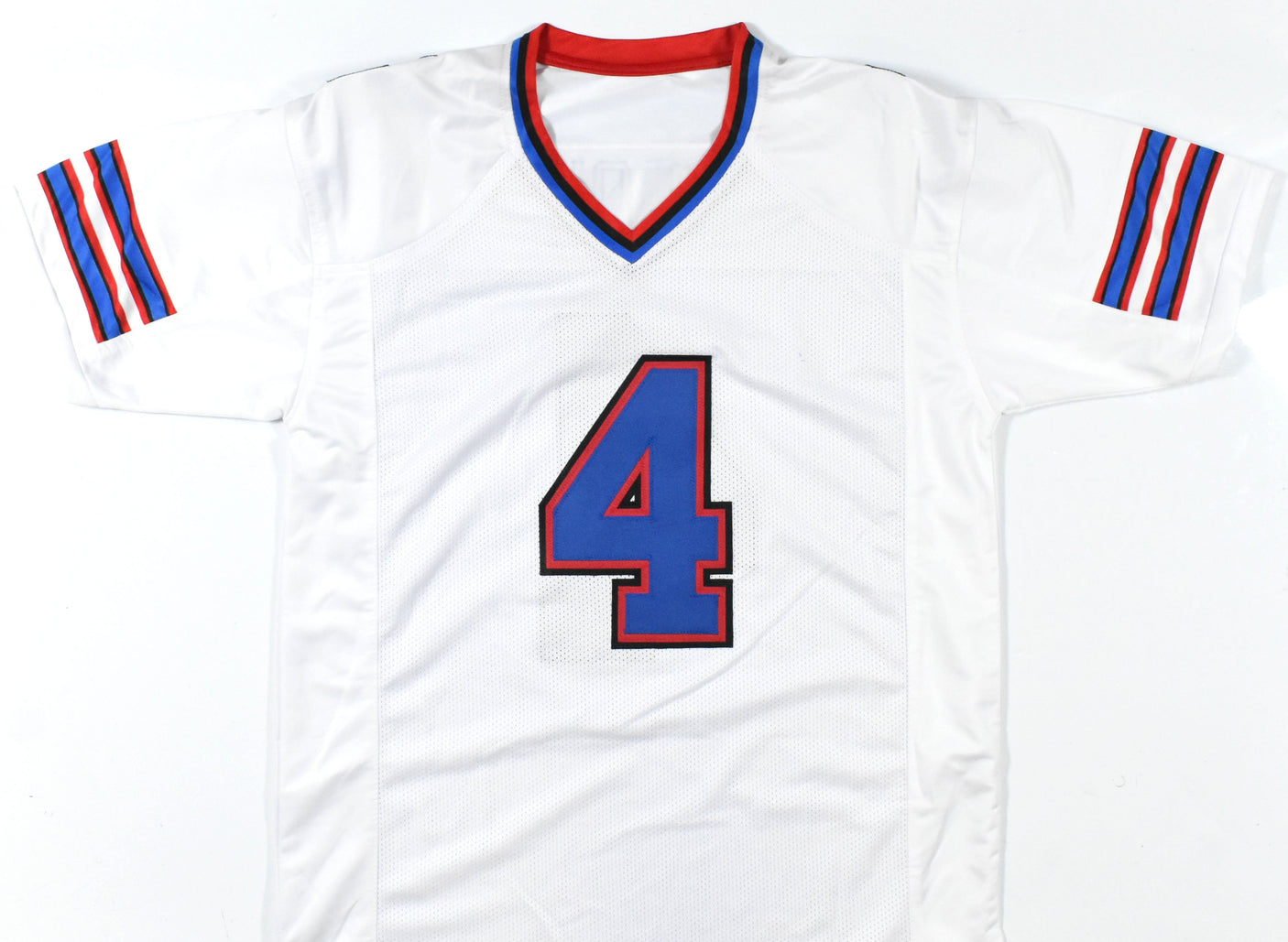 James Cook Autographed White Pro Style Jersey - Beckett W Hologram *Silver