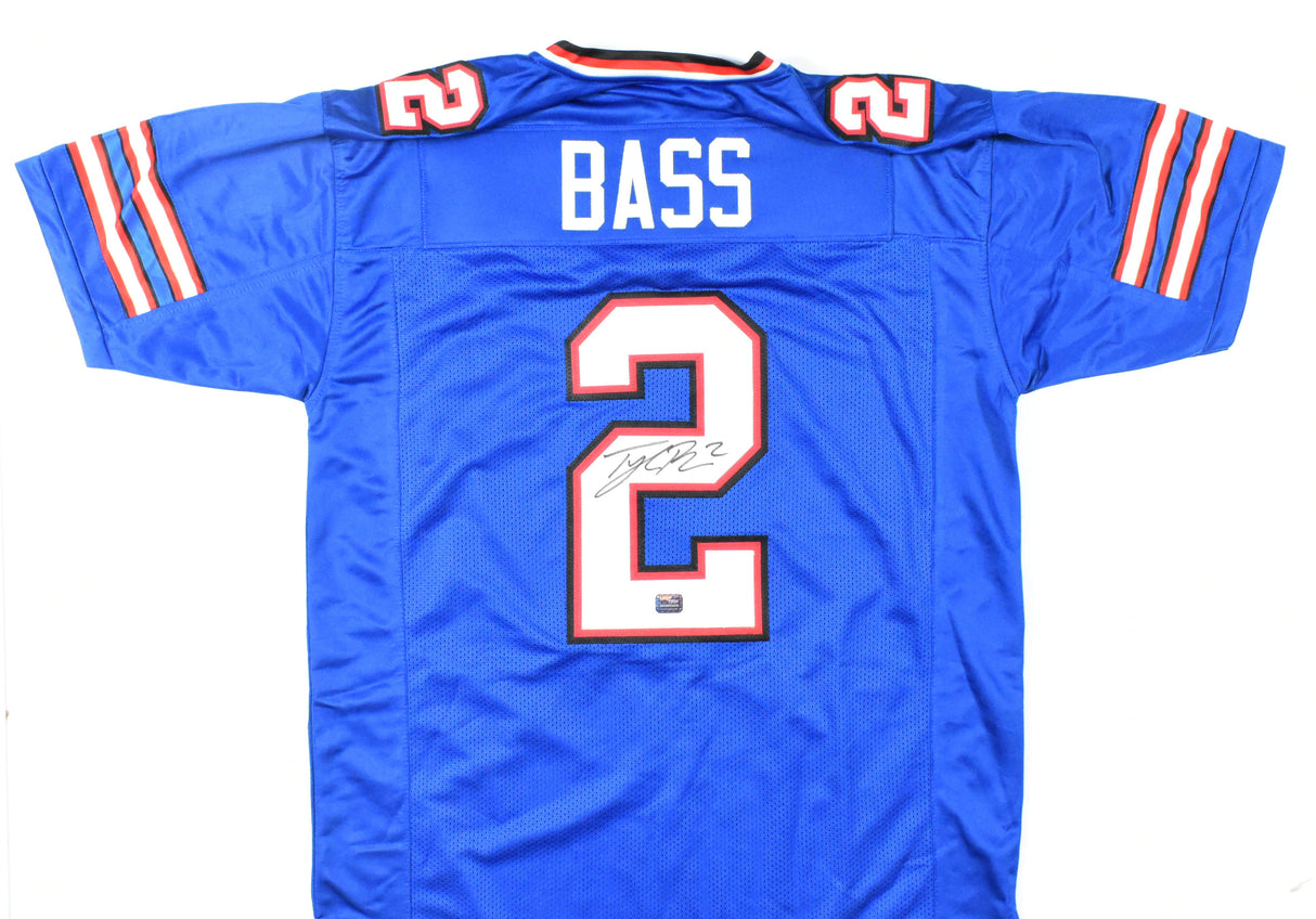 Tyler Bass Autographed Blue Pro Style Jersey - Prova *Black