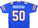 Greg Rousseau Autographed Blue Pro Style Jersey - Beckett W Hologram *Black