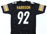 James Harrison Autographed Black Pro Style Jersey - Beckett W Hologram *Black