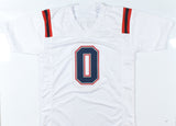 Christian Gonzalez Autographed White Pro Style Jersey - Beckett W Hologram