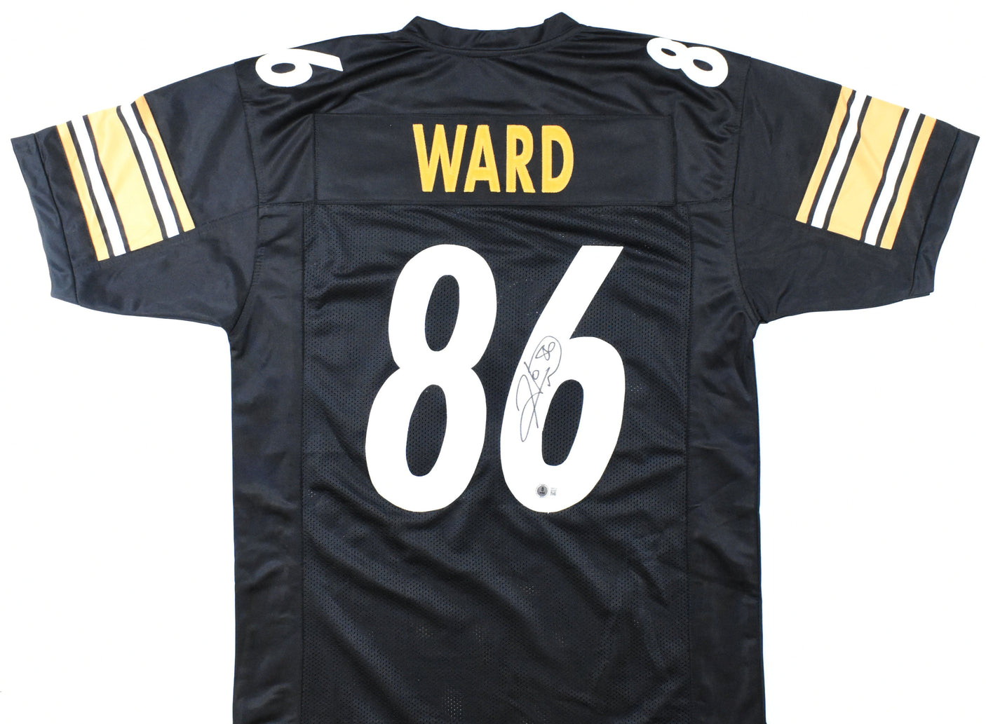 Hines Ward Autographed Black Pro Style Jersey - Beckett W Hologram *Black