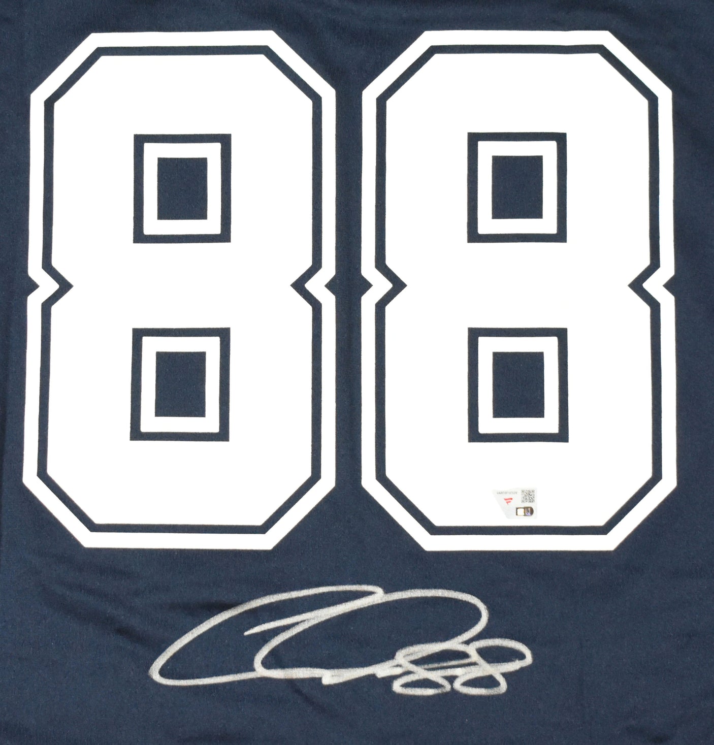 CeeDee Lamb Autographed Dallas Cowboys Blue Nike Game Jersey - Fanatics *Silver