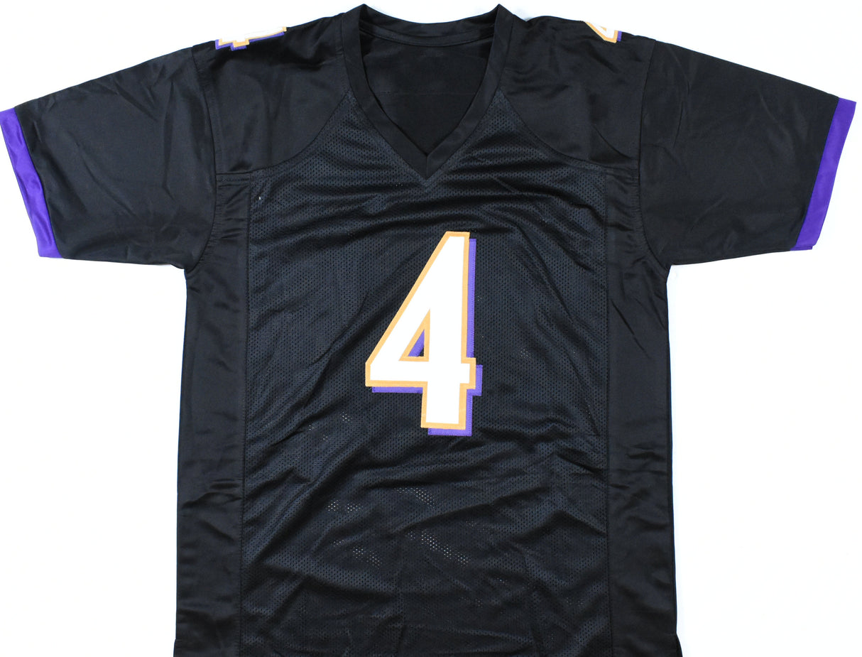 Zay Flowers Autographed Black Pro Style Jersey - Beckett W Hologram *Black