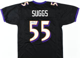 Terrell Suggs Autographed Black Pro Style Jersey - Beckett W Hologram *Black