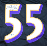 Terrell Suggs Autographed Black Pro Style Jersey - Beckett W Hologram *Black