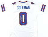 Keon Coleman Autographed White Pro Style Jersey - Beckett W Hologram *Silver